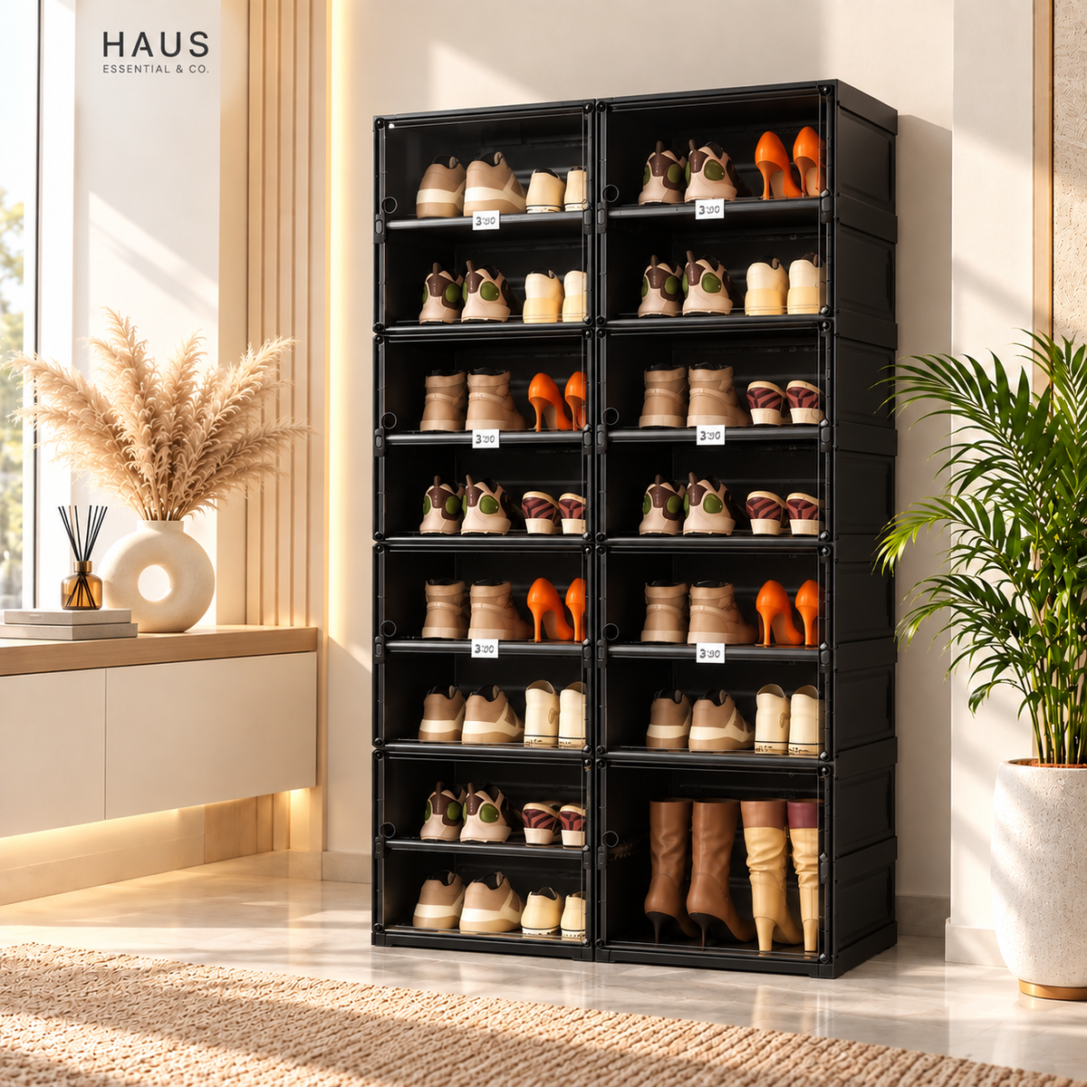 Premium Foldable Shoe Rack Shelf 8 Layer (1-Year Warranty)