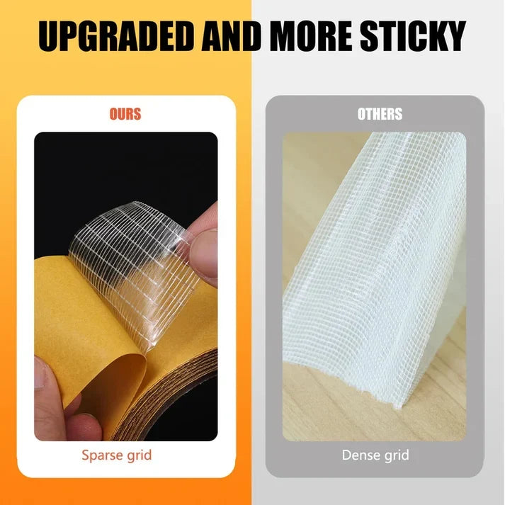 Strong Fiberglass Mesh Tape - Double Sided 5 meters (Pack of 2)