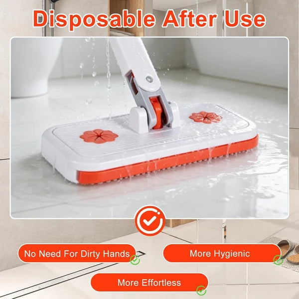 360 FlexiMop- Disposable Dust Mop Reusable Clip-On Cloth/Wipe