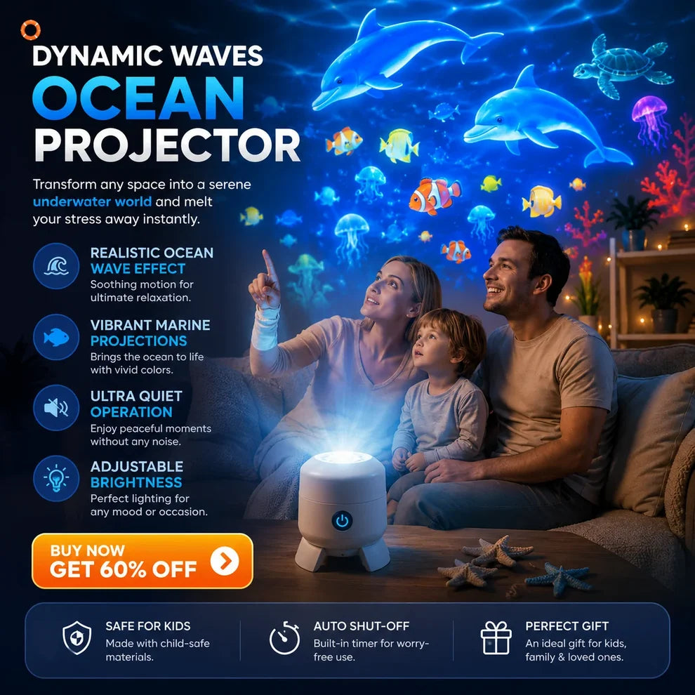 KidsFun™ Ocean LED Projector Night Light