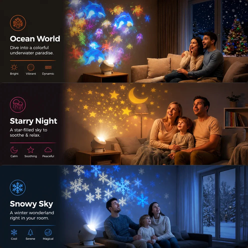 KidsFun™ Ocean LED Projector Night Light
