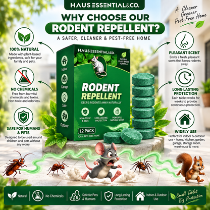 PestAway™ Rat & Cockroach Repellent Tablets(Pack of 12)