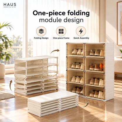 Premium Foldable Shoe Rack Shelf 8 Layer (1-Year Warranty)
