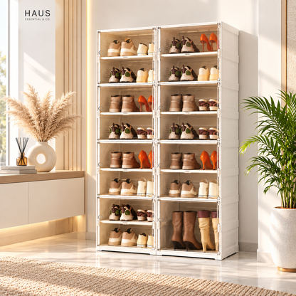 Premium Foldable Shoe Rack Shelf 8 Layer (1-Year Warranty)