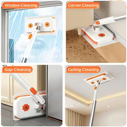 360 FlexiMop- Disposable Dust Mop Reusable Clip-On Cloth/Wipe