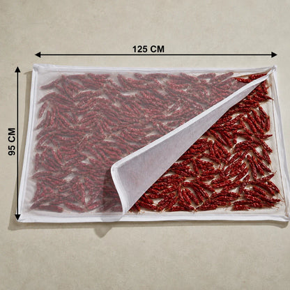 Zipper Cotton Food Drying Cloth with Protective Mesh Net